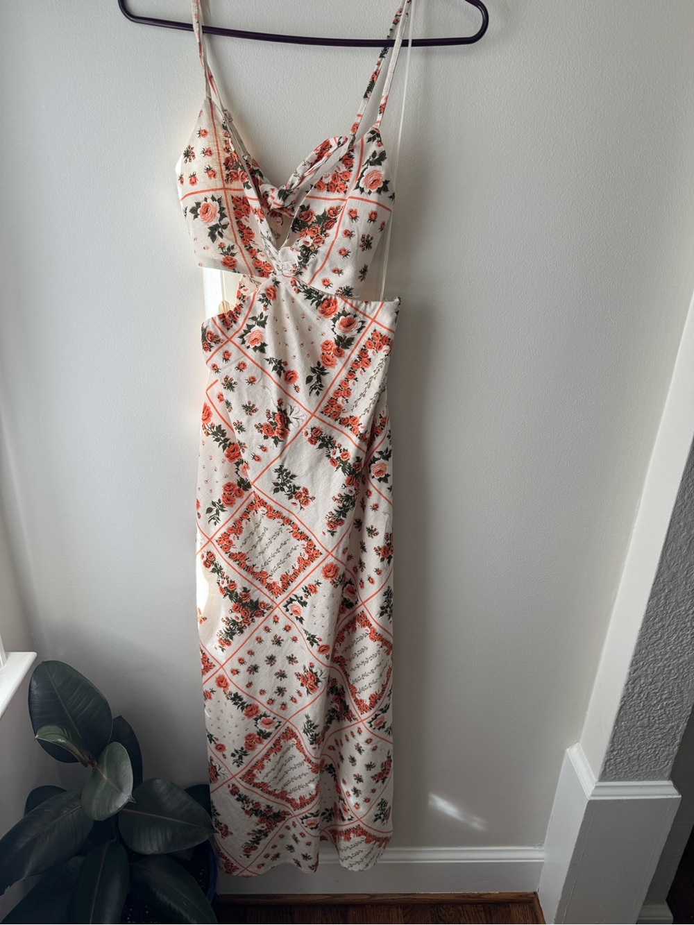 Abercrombie &Fitch Julia Slip Cutout Maxi Dress